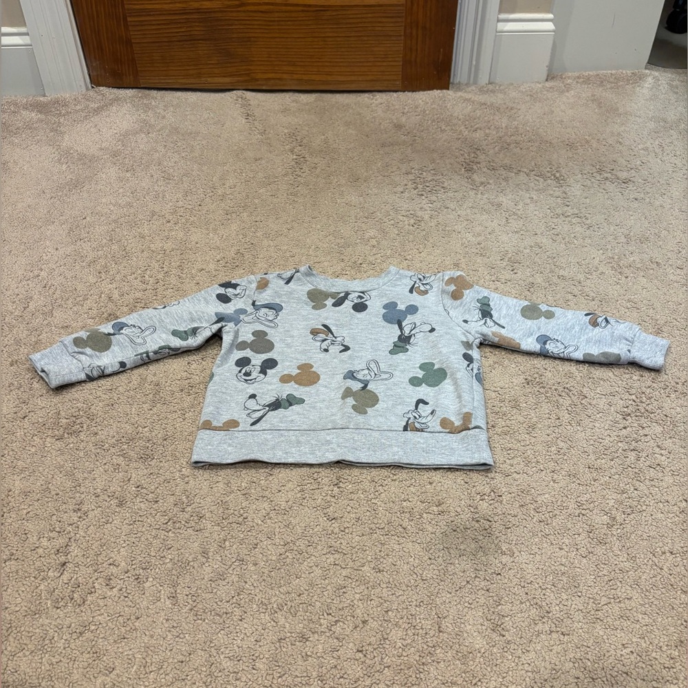 Disney Junior Mickey Mouse Kids Sweatshirt - Gray (Size: 3T)
